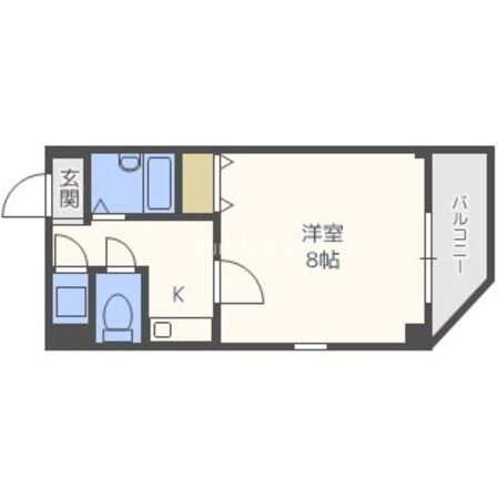 谷町九丁目駅 徒歩3分 5階の物件間取画像